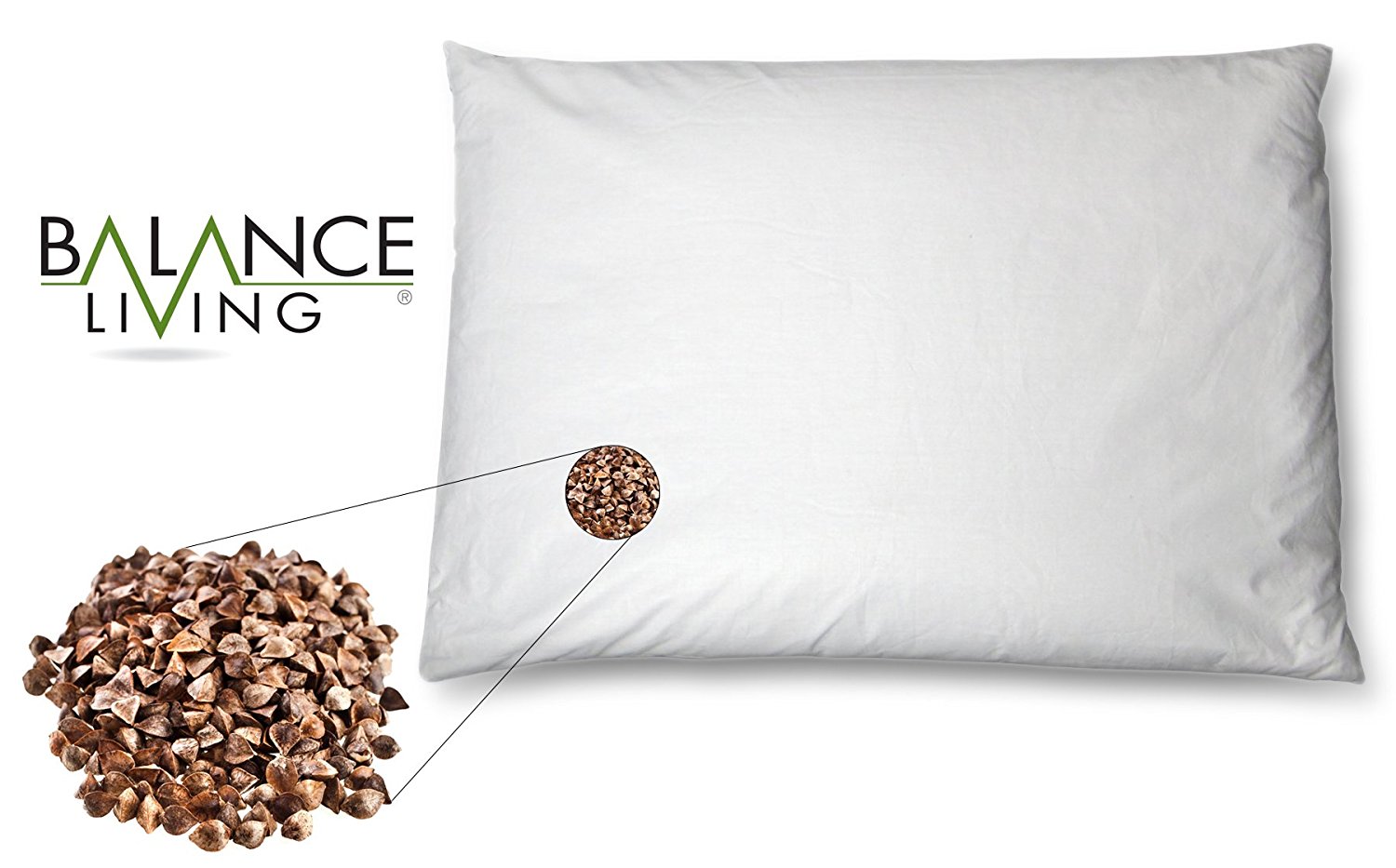 Buckwheat Pillow by Balance Living