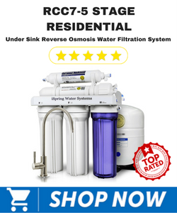 RCC7-5 Stage Residential Under Sink Reverse Osmosis Water Filtration System