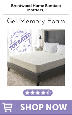 Brentwood Home Bamboo Mattress, Gel Memory Foam best mattress hip pain