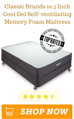Classic Brands 10.5 Inch Cool Gel Self-ventilating Memory Foam Mattress