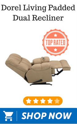 Dorel Living Padded Dual Recliner Dorel Living Padded Dual Recliner