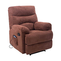HomCom PU Leather Vibrating Suede Massage Recliner HomCom PU Leather Vibrating Suede Massage Recliner