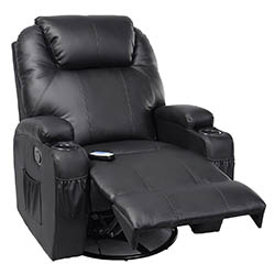 Tangkula Pu Leather Ergonomic Heated Massage Recliner Tangkula Pu Leather Ergonomic Heated Massage Recliner