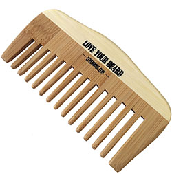Leven Rose wooden beard & moustache comb