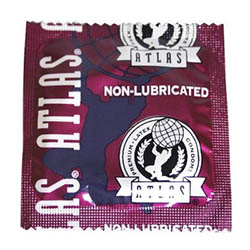 100-Count Atlas Non-lubricated Condoms - Copy
