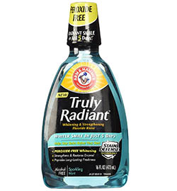 Arm and Hammer Truly Radiant Whitening and Strengthening Sparkling Mint Fluoride Rinse