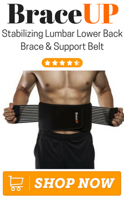 BraceUP Stabilizing Lumbar Lower Back Brace and Support Belt