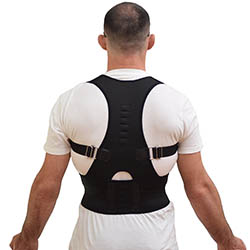 Comfort Posture Support and ShoulderBack Pain Relief Adjustable Back Brace with Under - Arm Support Cush