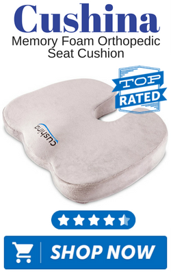 Cuchina Deluxe Memory Foam Orthopedic Seat Cushion