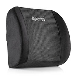 Lower Back Pain Cushion - Use for Effective Lumbar Support and Back Pain Relief by SimplePosture
