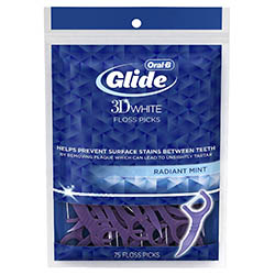 Oral-B Glide 3D White Floss Picks Radiant Mint