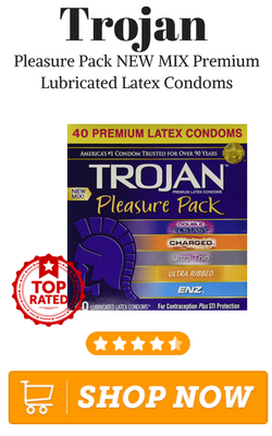 Trojan Pleasure Pack NEW MIX Premium Lubricated Latex Condoms – Variety Pack