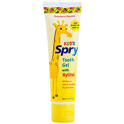 Xlear Spry Tooth Gel with Xylitol, Strawberry Banana Flavor