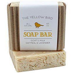 Lavender Soap Bar with Goats’ Milk and Oats by The Yellow Bird