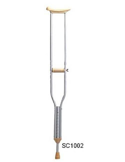 Push Button Aluminum Crutches by Wes Care Supply Inc.