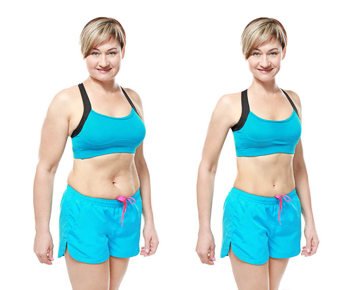 waist training before and after