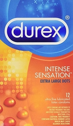 Durex Intense Sensation Dotted Lubricated Condoms