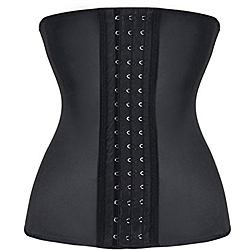 Lover Beauty Women's Latex Underbust Corset Waist Training Cincher