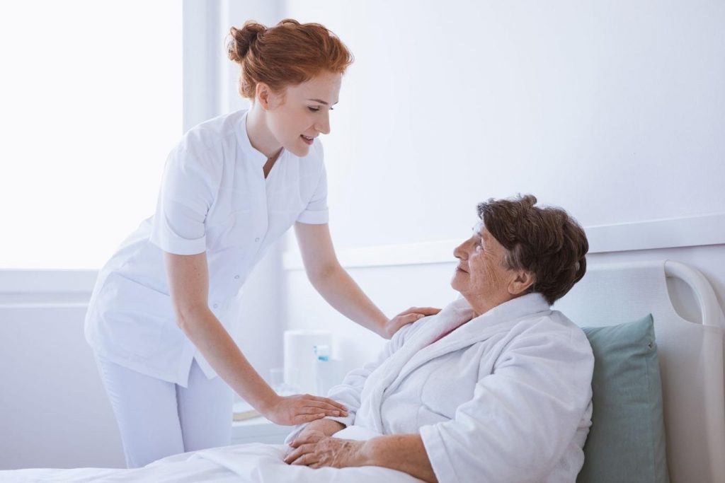 nurse and patient