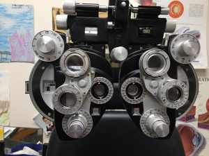 phoropter-eye exam equipment