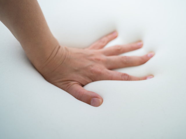 checking firmness of a mattress